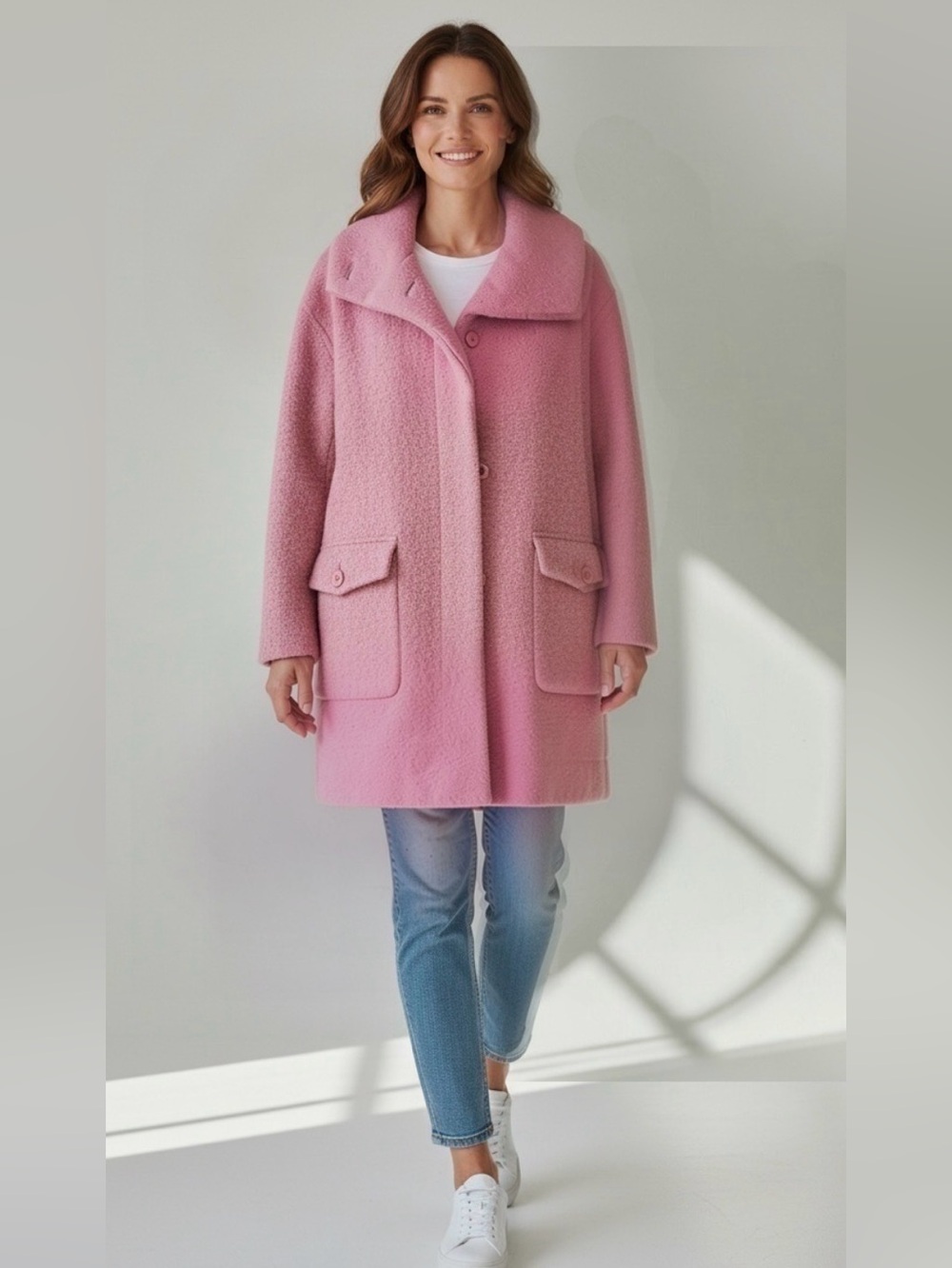 Vintage TALBOTS Virgin Wool/ Alpaca PINK sz M
